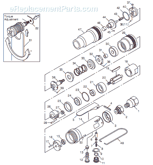 Page A Diagram and Parts List for CP783 T025098 Chicago Pneumatic Electric Drill